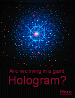 Some scientists are suggesting that our everyday experience might be a holographic projection of physical processes taking place on a distant 2-dimensional surface.